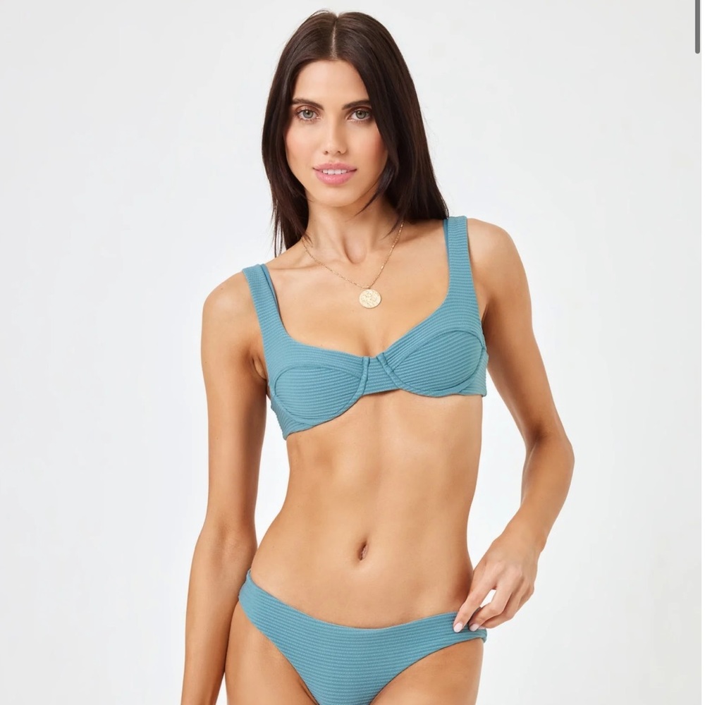 L Space Chic Repreve® Nikita Bikini Top - Slated Glass